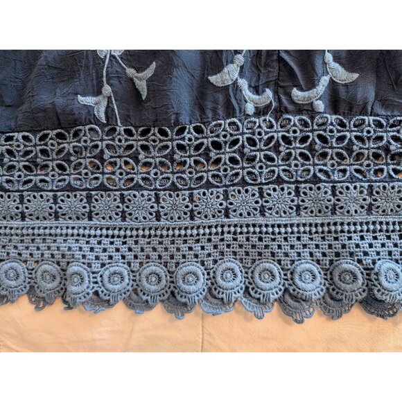 Johnny Was Blue Tunic Top - Picture 3 of 6